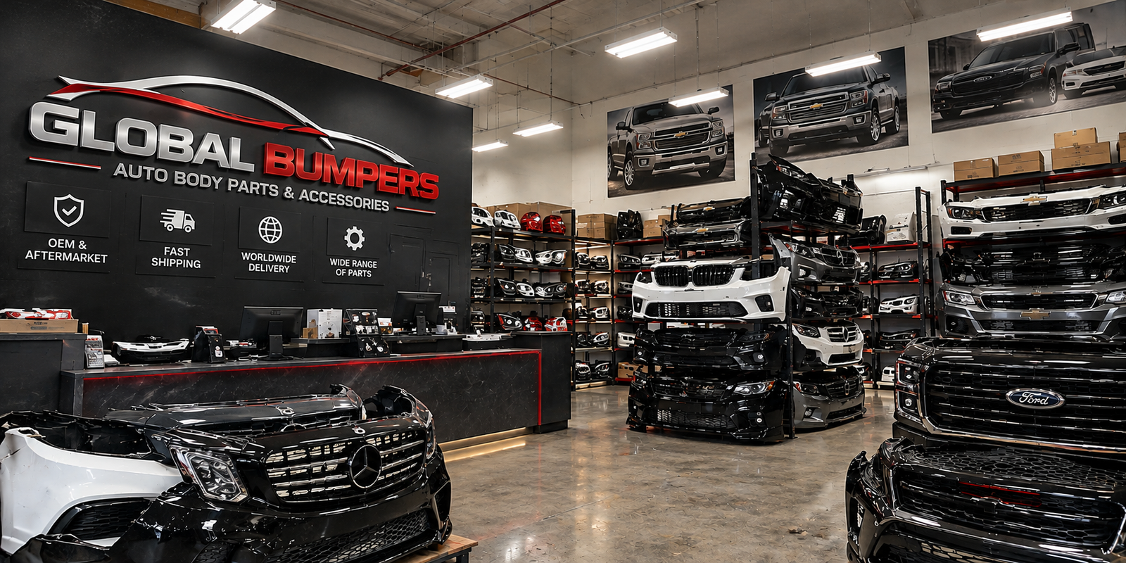 Car Bumpers & Auto Body Parts Online | Global Bumpers